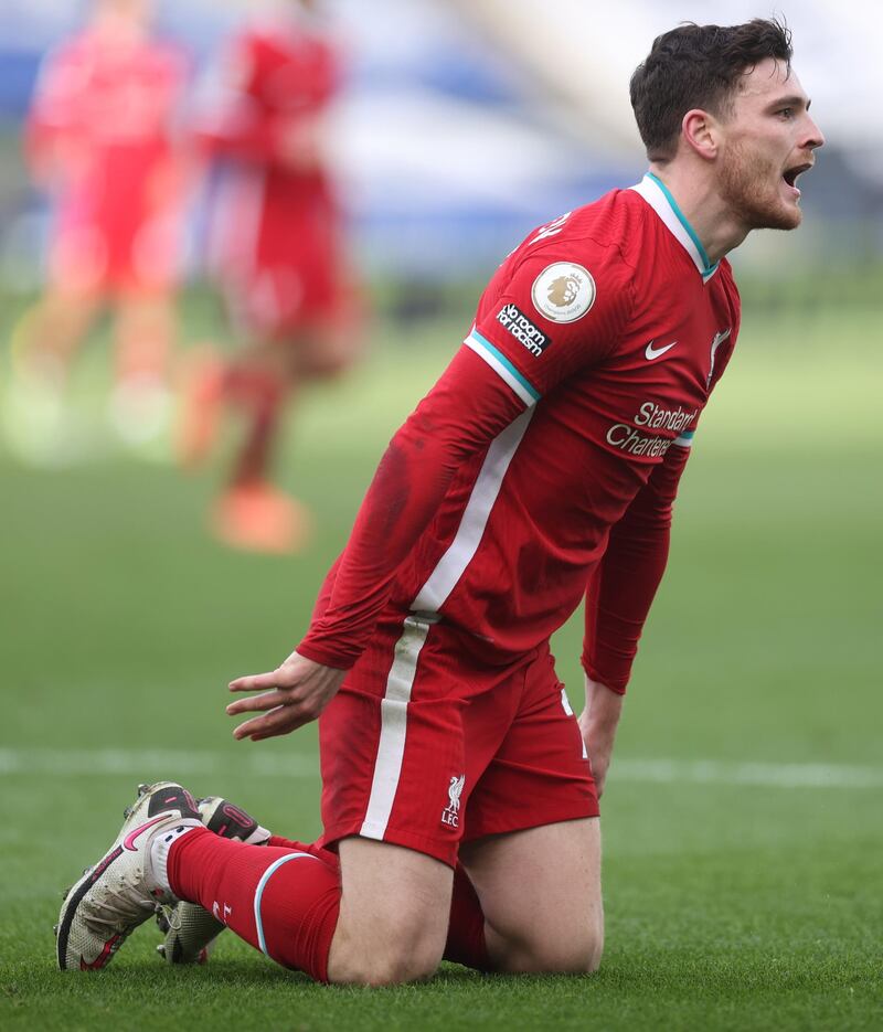 Andrew Robertson - 7: The Scot was strong in the tackle and always eager to start attacks down the left. He is one of the team’s most consistent performers. Getty