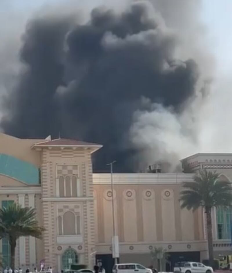 A fire broke out at Ras Al Khaimah Mall on Tuesday
