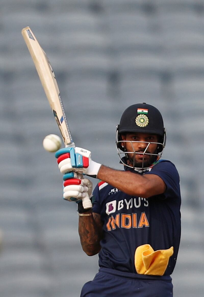 India's Shikhar Dhawan missed his century by two runs. Reuters