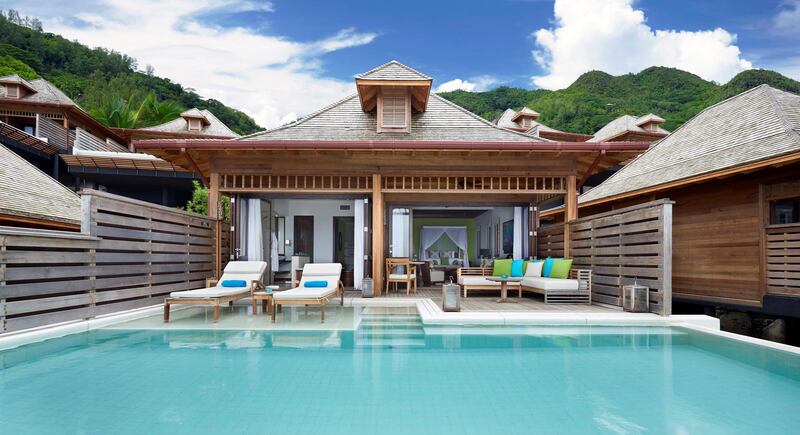 Private villas at Hilton Seychelles Northolme Resort & Spa come with private infinity pools. Courtesy Hilton Seychelles Northolme Resort & Spa