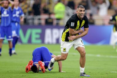 Abderrazak Hamdallah scored the winner in Al Ittihad's 1-0 win against Air Force Club. AFP