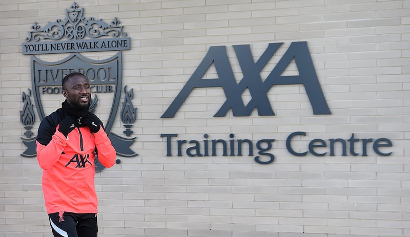 KIRKBY, ENGLAND - APRIL 13: (THE SUN OUT. THE SUN ON SUNDAY OUT) Naby Keita of Liverpool during a training session at AXA Training Centre on April 13, 2021 in Kirkby, England. (Photo by John Powell/Liverpool FC via Getty Images)