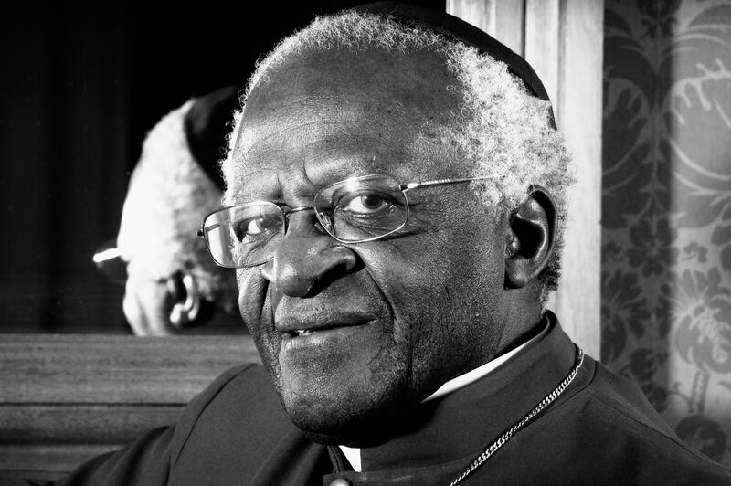Desmond Tutu, then the head of South Africa's Truth and Reconciliation Committee, pictured in 2004 at Dean's Yard in London. Getty