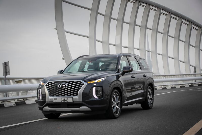 The 2021 Hyundai Palisade SUV is competitively priced, with the the entry-level model costing Dh139,999. Antonie Robertson / The National
