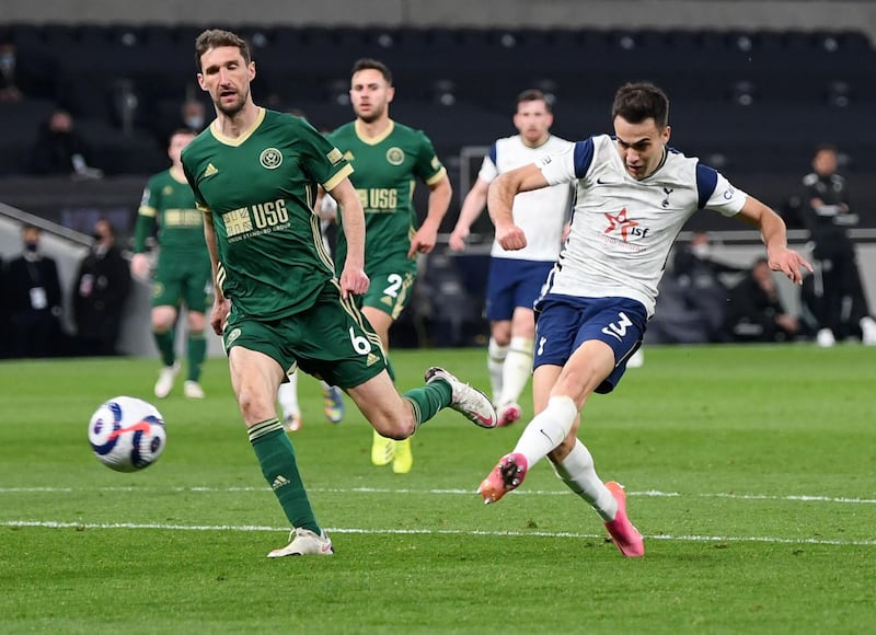 Left-back: Sergio Reguilon (Tottenham) – Part of a Spurs side who ran riot against Sheffield United. Reguilon raided forward enthusiastically and effectively. Reuters