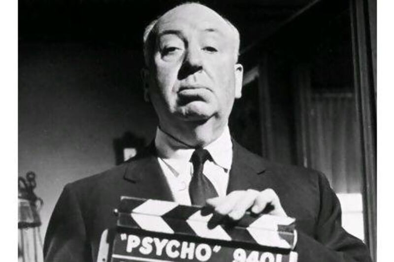 Alfred Hitchcock on the set of Psycho in 1960. The famous filmmaker will be the topic of a forthcoming biopic called Hitchcock.