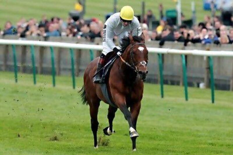 Frankel with jockey Tom Queally.