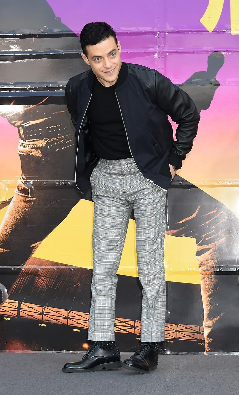 TOKYO, JAPAN - NOVEMBER 08:  Actor Rami Malek attends the press conference for 'Bohemian Rhapsody' Japan premiere on November 8, 2018 in Tokyo, Japan.  (Photo by Jun Sato/WireImage)