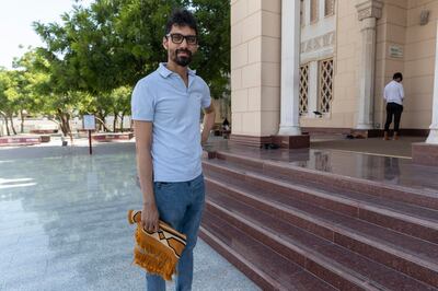 Riyaz Sheriff, India, at Jumeirah Mosque in Dubai. 'The UAE is in great hands,' he says. Antonie Roberston / The National