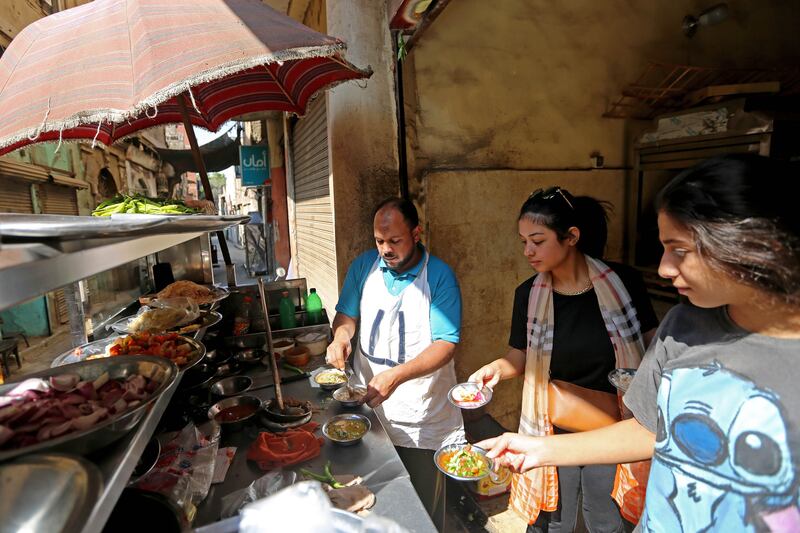 Traditional Egyptian street food sold in Al-Darb Al-Ahmar, Cairo. Getty