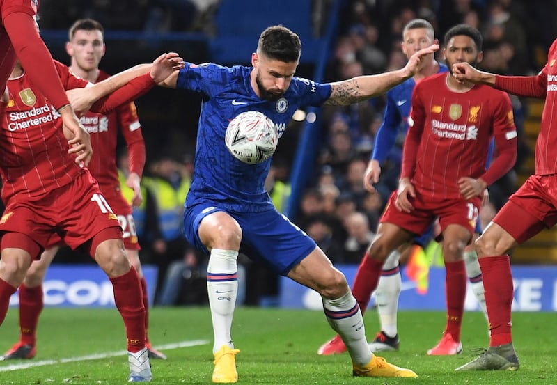 Olivier Giroud (33), Chelsea. Season stats: 13 appearances, three goals. Sidelined by the early-season form of Tammy Abraham, the veteran France striker has deputised effectively as the young Englishman has struggled with injury in 2020. Scored in Premier League wins over Tottenham and Everton and the Uefa Super Cup against Liverpool. EPA