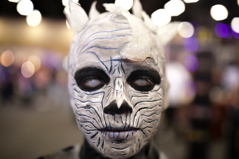 A cosplayer poses for a photo during a Comic-Con convention in Bogota, Colombia. AP Photo