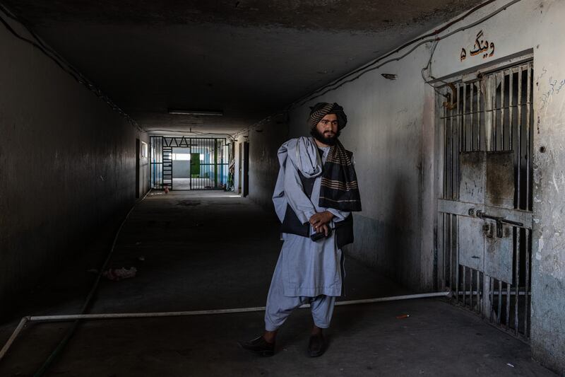 Hekmatullah Hekmat, 25, was part of a prisoner release here, initiated by the Afghan government as part of prerequisite to start direct peace negotiations with the Taliban. 
He was imprisoned at Pul-e-Charkhi for nearly three years. Stefanie Glinski for The National