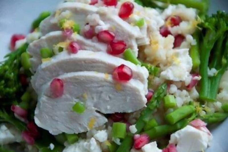 Poached chicken is a really versatile and healthy food to keep on hand in the fridge. Courtesy Scott Price