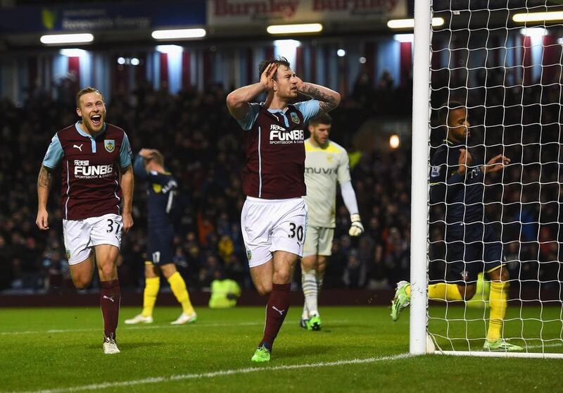 Ashley Barnes's strike for Burnley proved enough against Southampton at Turf Moor on December 13, 2014 in Burnley, England.  Shaun Botterill / Getty Images