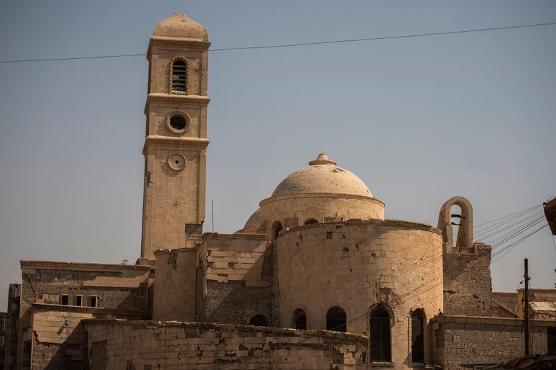 Al Saa'a Church, also known as The Conventual Church of Our Lady of the Hour, will be restorted as part of a joint project by Unesco and the UAE. Courtesy Ministry of Culture and Knowledge Development