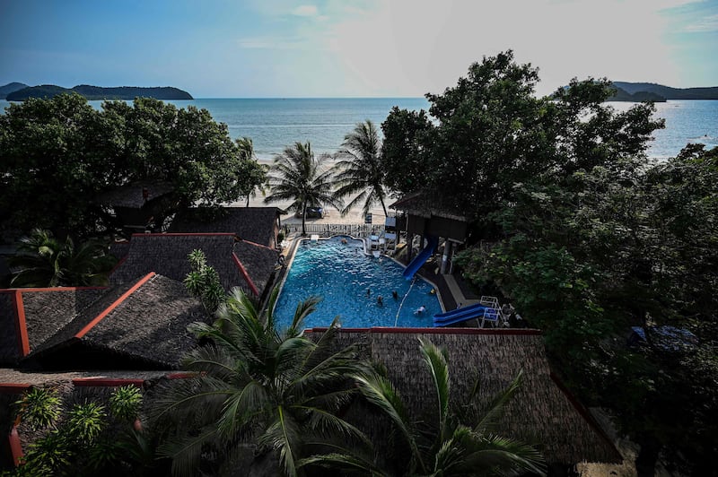 A resort in Pantai Cenang in Langkawi. Photo: AFP