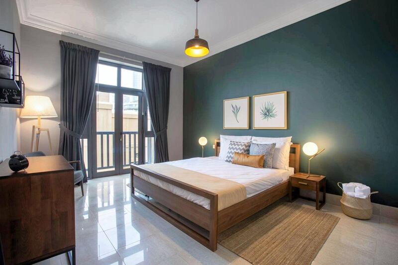 This two-bedroom unit in Tajer Residences, Old Town, in Downtown Dubai, is on the market for Dh150,000. Courtesy LuxuryProperty.com
