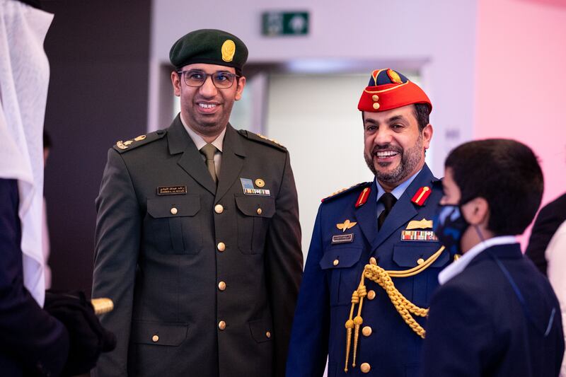 Military attache Rashad Neyadi, left,  and Mr Subousi.