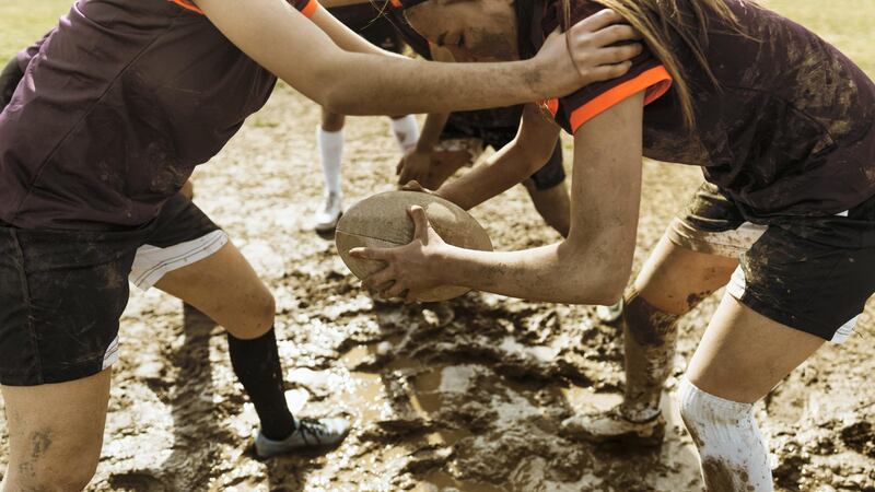 Photo of rugby girls during the game