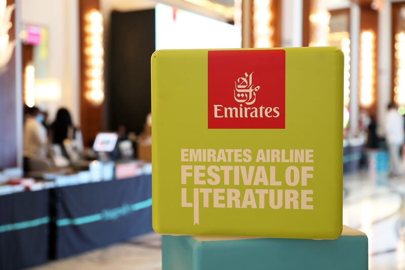 Emirates Airline Festival of Literature 2022, held at Hilton Dubai Al Habtoor City in Dubai. Pawan Singh / The National