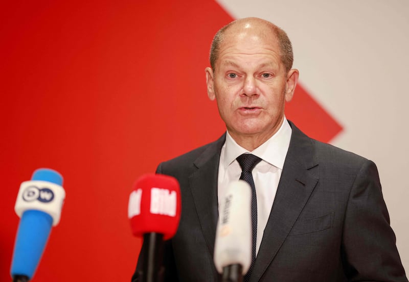 Olaf Scholz, whose Social Democrats topped the poll in the recent German elections, wants to form a 'traffic light' coalition. Photo: AFP