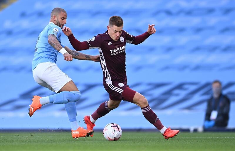 Harvey Barnes – 8. Caused all sorts of problems for City’s defenders with his running on the ball. Played the pass that led to Vardy’s foul for the first penalty. The English forward is developing into a fine player. EPA