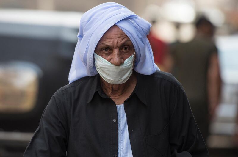 A man walks through the Zebaalin neighbourhood in Cairo, Egypt.  EPA