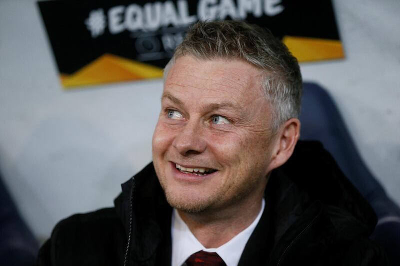 Ole Gunnar Solskjaer before the match. Reuters