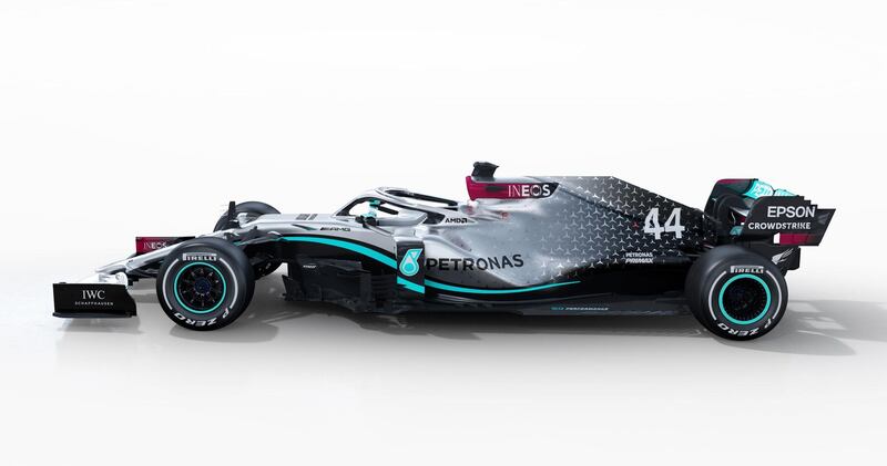 Handout render image provided by Mercedes of the Mercedes-AMG F1 W11 EQ Performance. PA Photo. Issue date: Friday February 14, 2020. See PA story AUTO Mercedesi. Photo credit should read Mercedes-AMG Petronas F1/PA Wire. NOTE TO EDITORS: This handout photo may only be used in for editorial reporting purposes for the contemporaneous illustration of events, things or the people in the image or facts mentioned in the caption. Reuse of the picture may require further permission from the copyright holder.