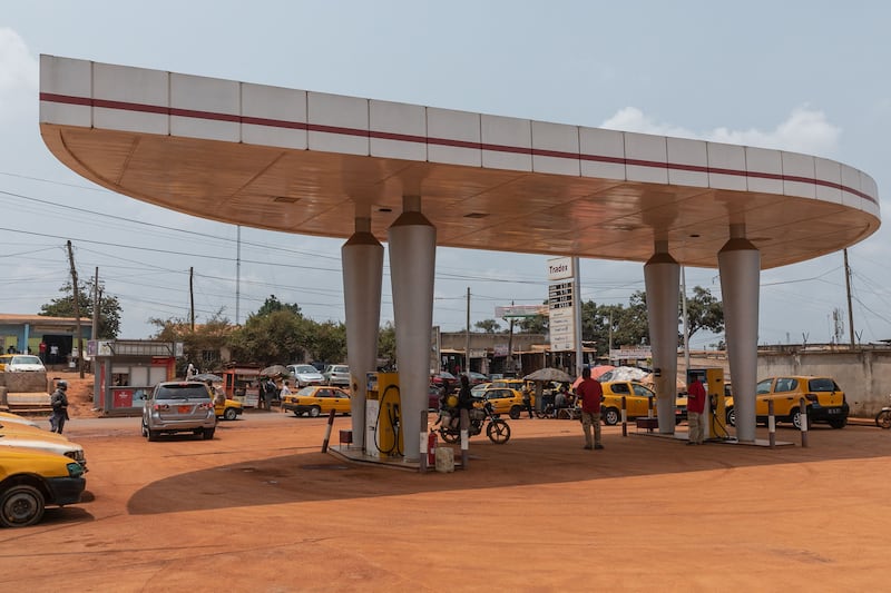 A fuel station in Yaounde, Cameroon.