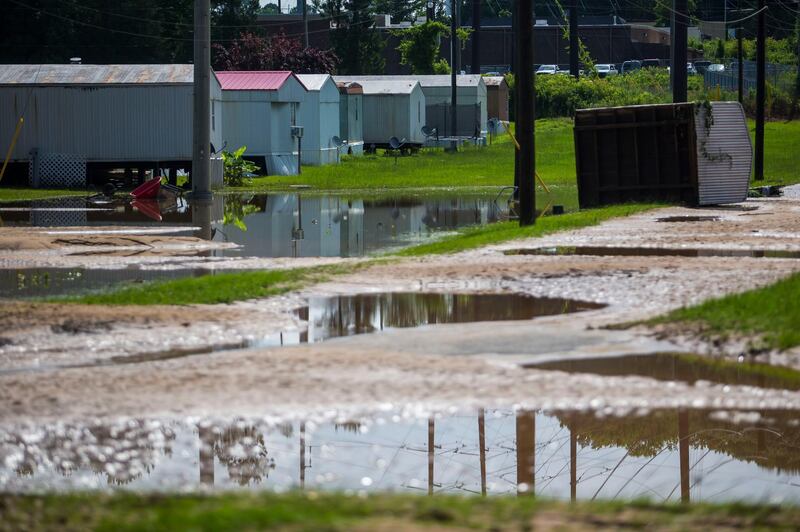 The tropical storm has caused flooding in Alabama. AP