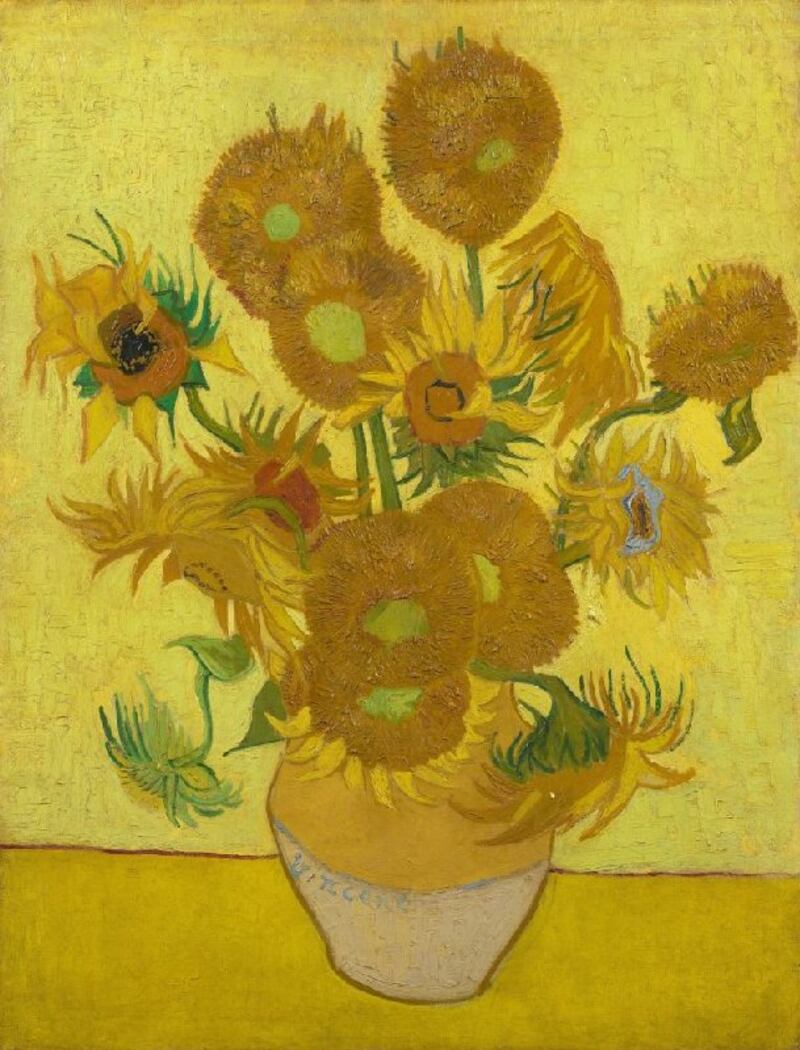 Sunflowers, one of his most famous paintings. Photo: Van Gogh Museum / Vincent van Gogh Foundation