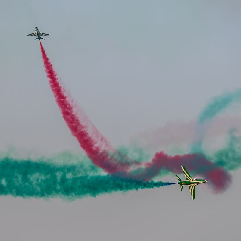 Jets impress the crowds. Photo: Dubai Media Office