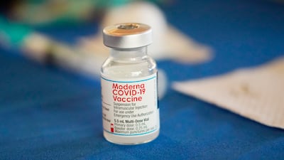 British health authorities have authorised an updated version of Moderna's coronavirus vaccine. AP Photo