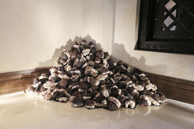 Fresh and Salt sculpture by Mohammed Ahmed Ibrahim. Sarah Dea / The National