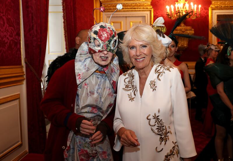 Camilla, then Duchess of Cornwall, right, with Westwood in 2019. PA