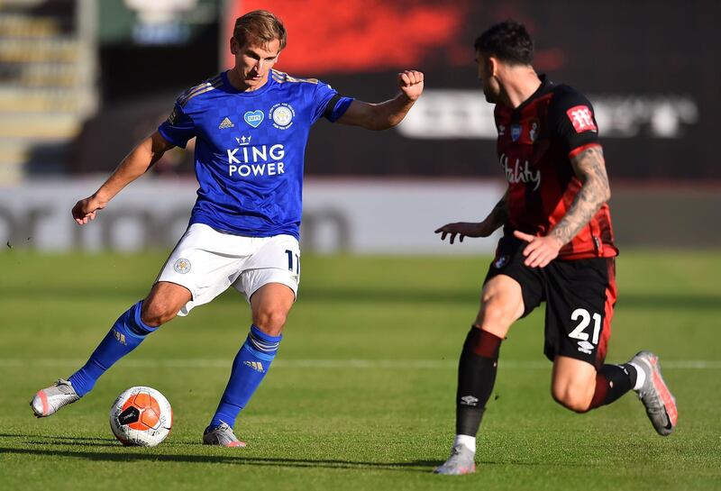 Marc Albrighton - 5: Injured after a quarter-of-an-hour and replaced. AFP