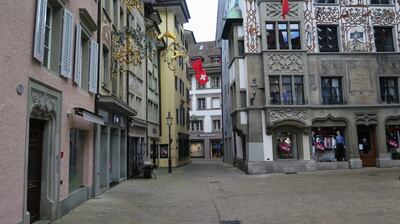 A quiet street in downtown Lucerne. Unsplash / Arie Wubben