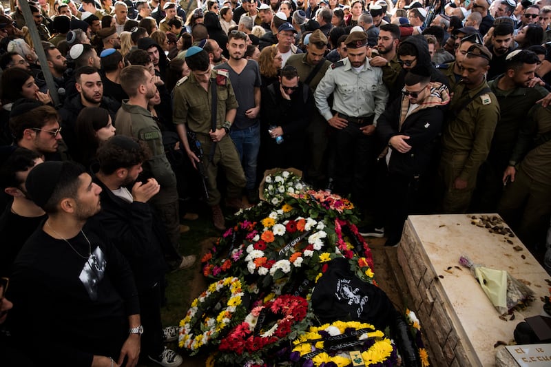 Maj Meldasi's funeral. Getty Images