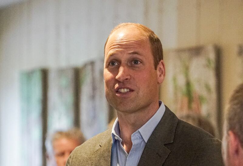 Prince William at the Duchy of Cornwall nursery, near Lostwithiel in Cornwall, on July 10. PA