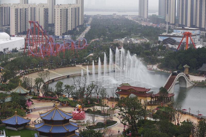 The theme park at the Wanda City in Nanchang, China. Rolex Dela Pena / EPA