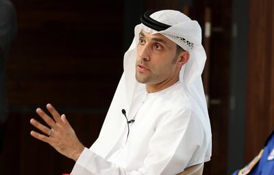 DUBAI, UNITED ARAB EMIRATES , Nov 12  – 2019 :- Salem Al Marri, head of UAE Astronauts programme during the press conference held at Dubai Media Office at the World Trade Centre in Dubai. ( Pawan Singh / The National )  For News. Story by Patrick