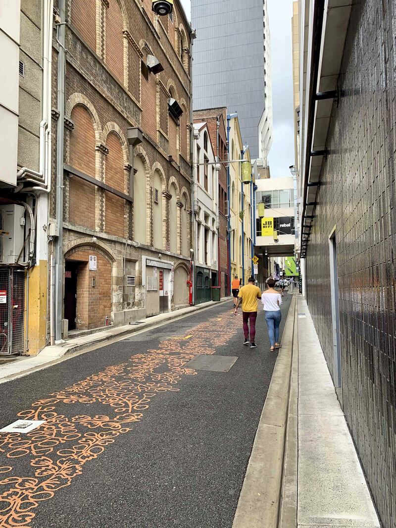 Burnett Lane, between George Street and Albert Street, is a focal point for Brisbane's street art scene. Louise Burke