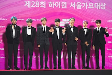 After announcing that members of BTS would be pursing higher degrees at university, critics have accused them of purposely delaying mandatory military service. AFP 