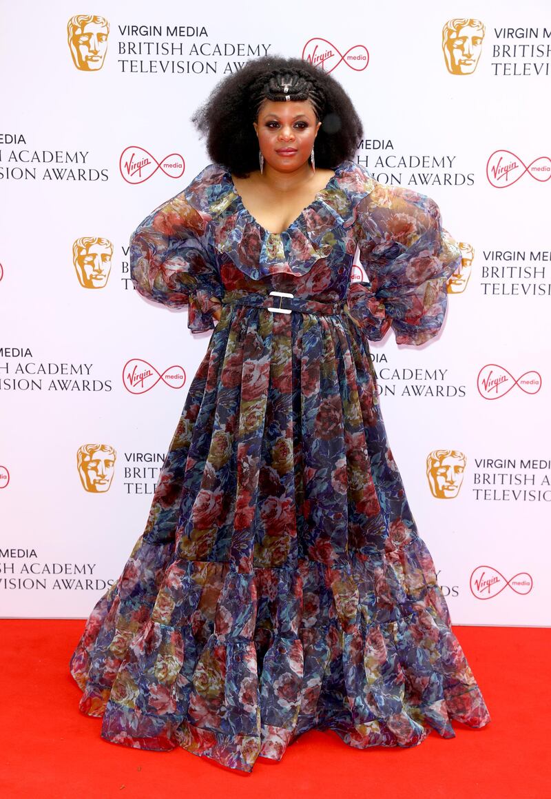 Actress Gbemisola Ikumelo attends the Bafta Television Awards at Television Centre on June 6, 2021 in London, England. Getty Images