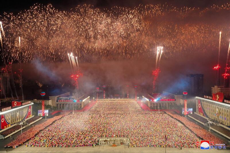 It was billed as a display of 'paramilitary and public security forces'. AFP