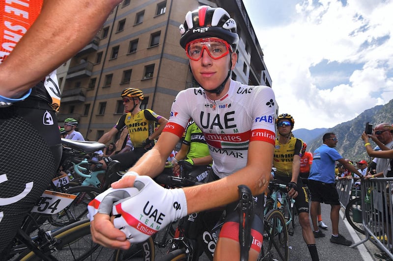 Vuelta Espana 2019 - 74th Edition - 9th stage Andorra la Vella - Cortals dÕEncamp 94,4 km - 01/09/2019 - Tadej Pogacar (SLO - UAE - Team Emirates) - photo Dario Belingheri/BettiniPhoto©2019
