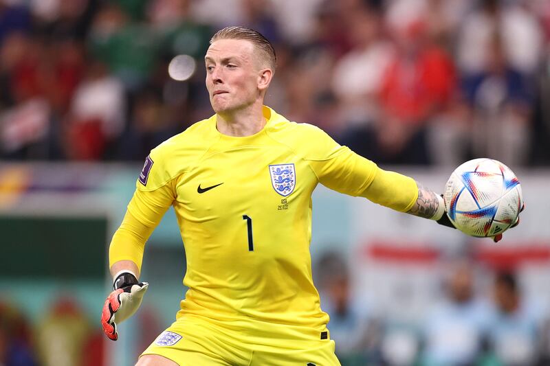 ENGLAND RATINGS: Jordan Pickford 6: Shouted at the sluggish defence in front of him in the first half. Beaten by a Pulisic shot, but saved by his crossbar. Shouts became fury in the second half on a frustrating night in Qatar. Getty