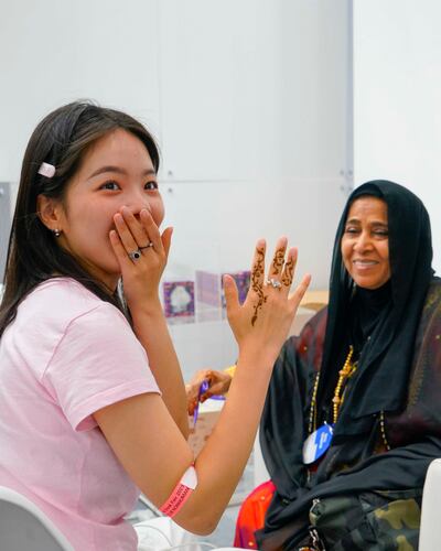 Visitors have enjoyed henna treatments. Photo: Sharjah Book Authority